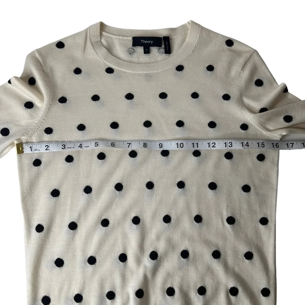 Theory Polka Dot Sweater. Size P